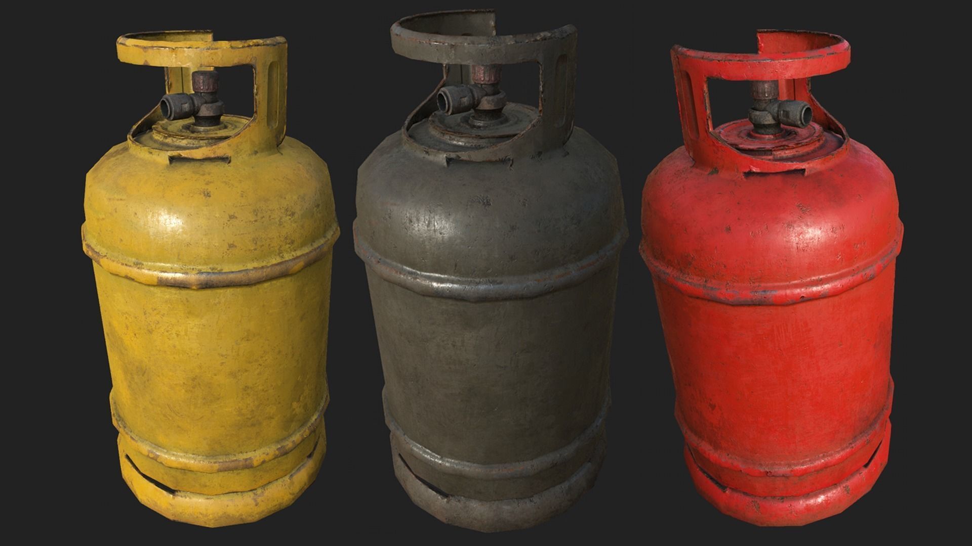 Explosive Props PBR Low-poly 3D model_14