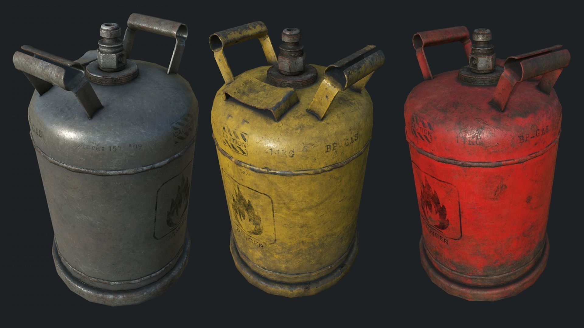 Explosive Props PBR Low-poly 3D model_9