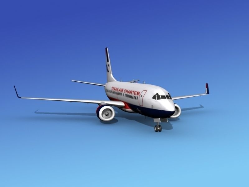 Boeing 737-700ER Texas Air Charter 3D model_3