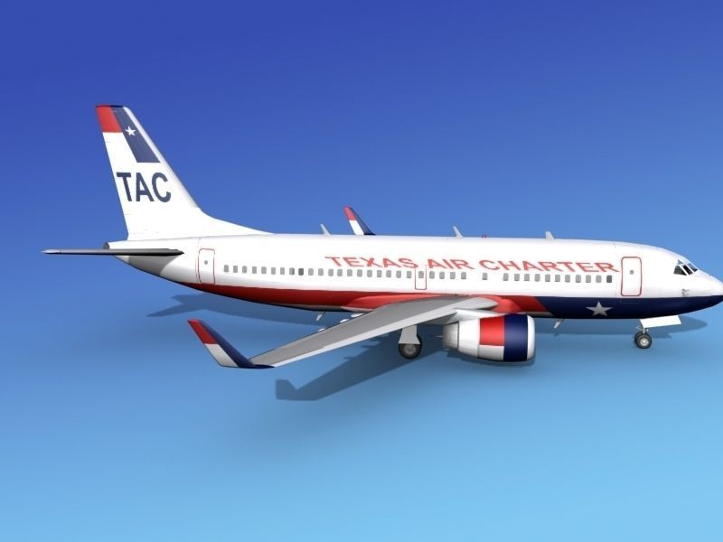 Boeing 737-700ER Texas Air Charter 3D model_5