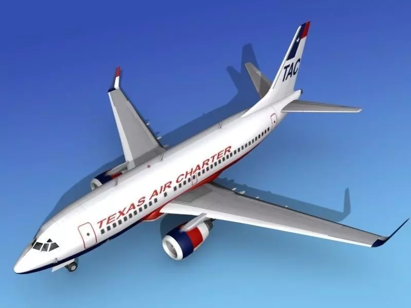 Boeing 737-700ER Texas Air Charter 3D model_0