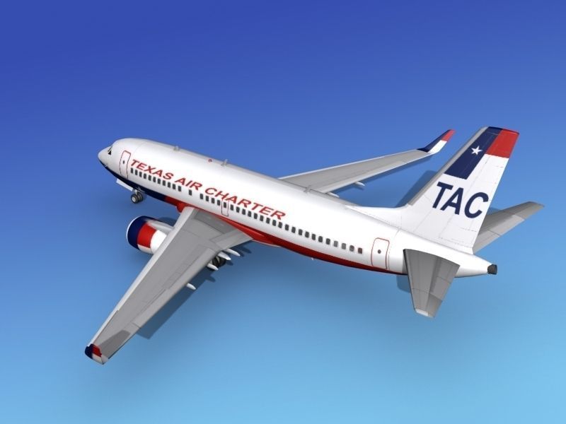 Boeing 737-700ER Texas Air Charter 3D model_9
