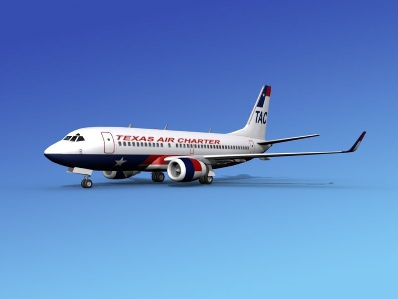 Boeing 737-700ER Texas Air Charter 3D model_1