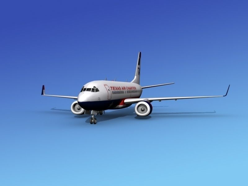 Boeing 737-700ER Texas Air Charter 3D model_2