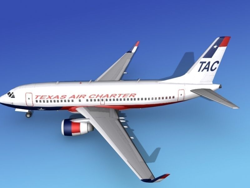 Boeing 737-700ER Texas Air Charter 3D model_10
