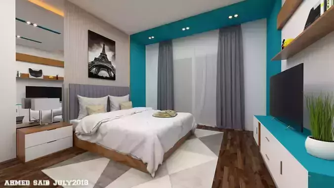 Modern bedroom
