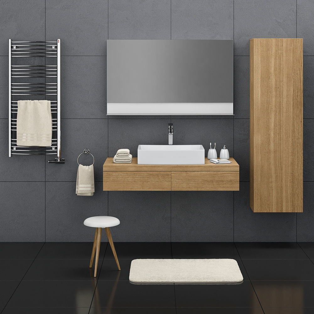 Bathroom Ravak Formy set 02 3D model_4