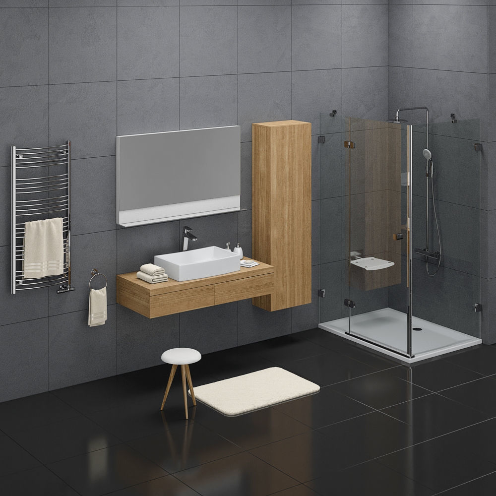 Bathroom Ravak Formy set 02 3D model_2