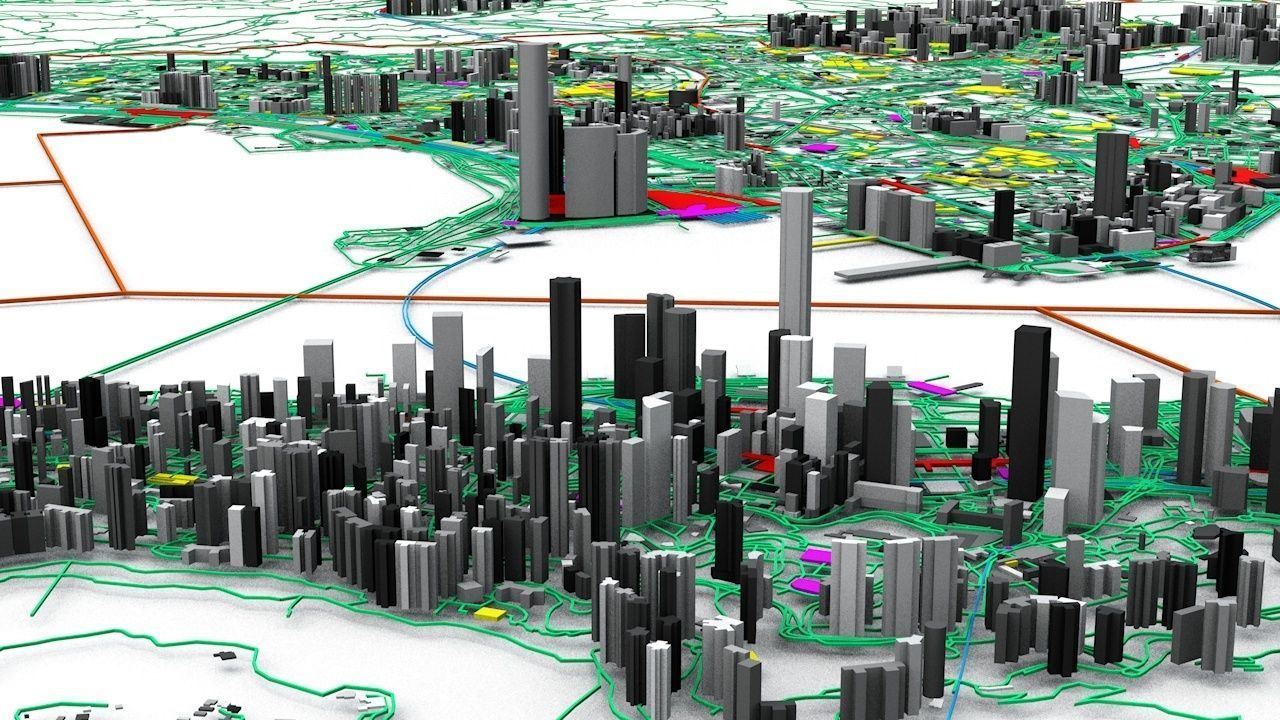 Hong Kong Streets Buildings Transport Sport Ultimate 3D model_1