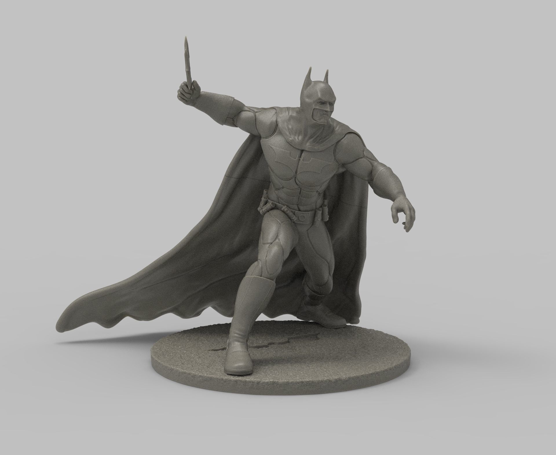 BATMAN - THE DARK KNIGHT 3D Print Figure Diorama 3D print model 3D print model_3