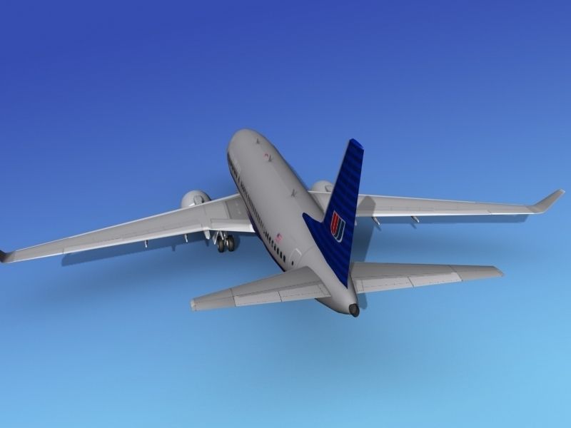 Boeing 737-700ER United Airlines 3D model_8