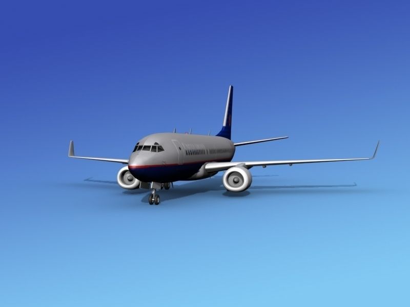 Boeing 737-700ER United Airlines 3D model_2