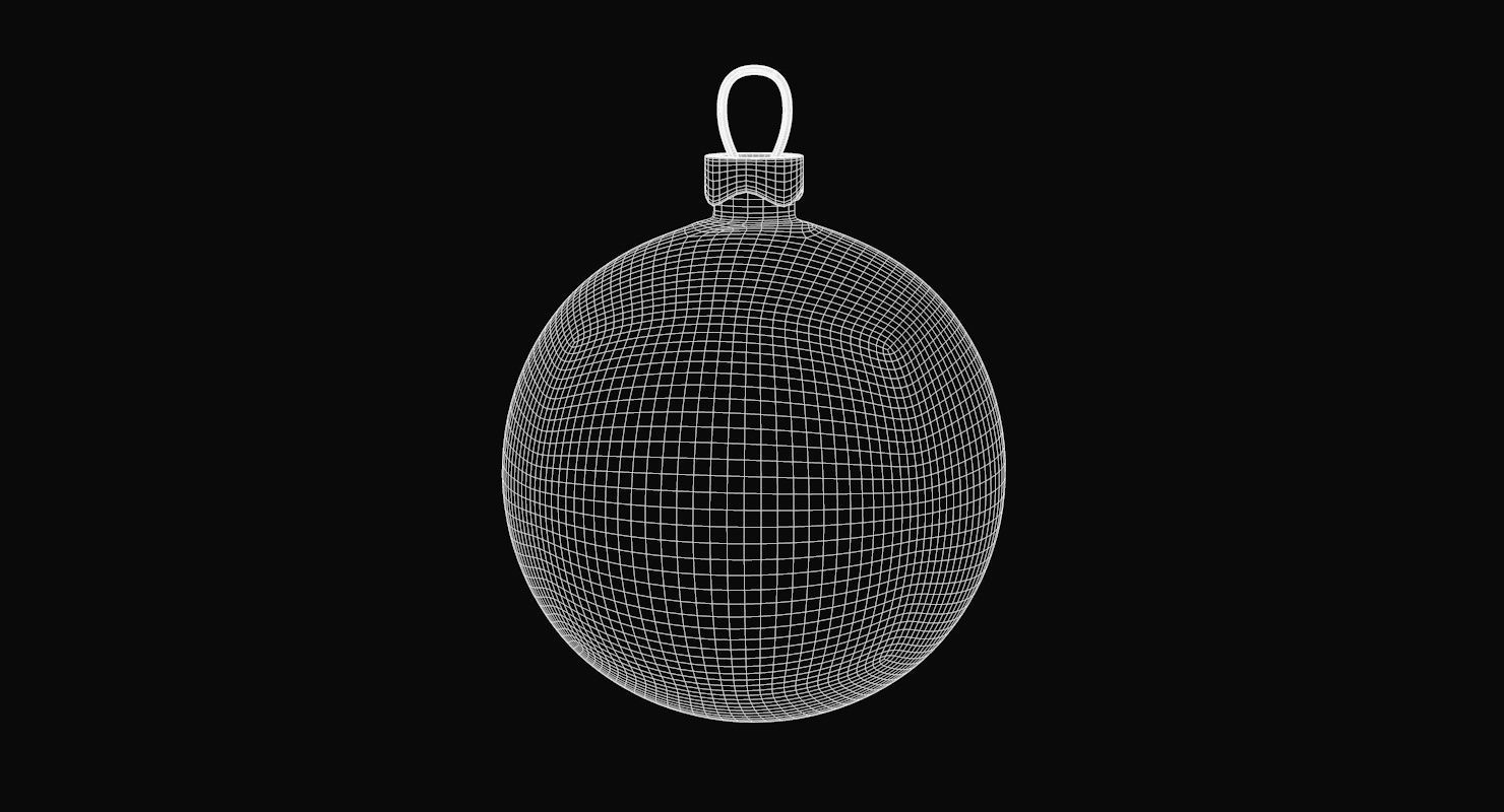 Christmas Ball Model Low Poly Low-poly 3D model_4