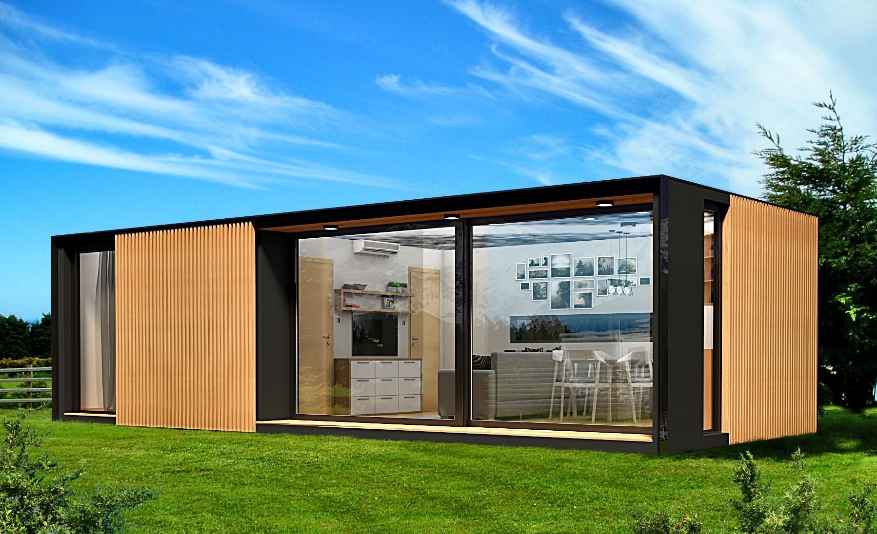 mobile home tiny house  3d model Low-poly 3D model_4