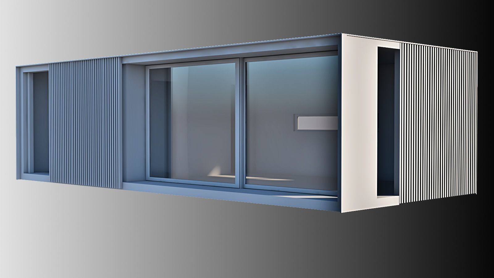 mobile home tiny house  3d model Low-poly 3D model_9