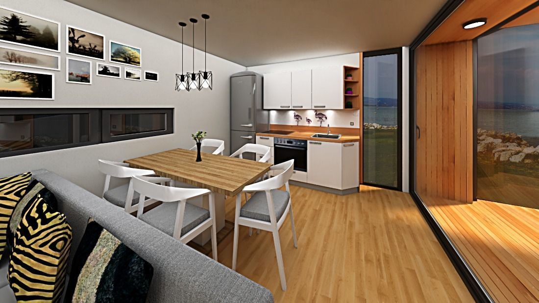 mobile home tiny house  3d model Low-poly 3D model_5