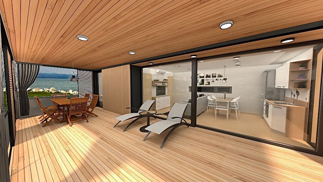 mobile home tiny house  3d model Low-poly 3D model_2