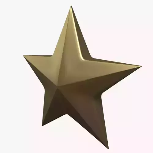 Christmas Star Model Low Poly