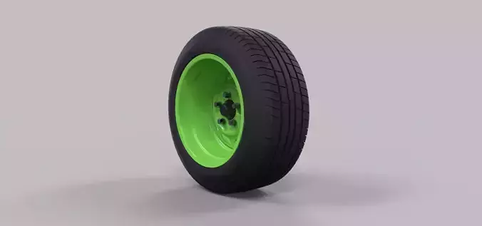 Wide car wheel