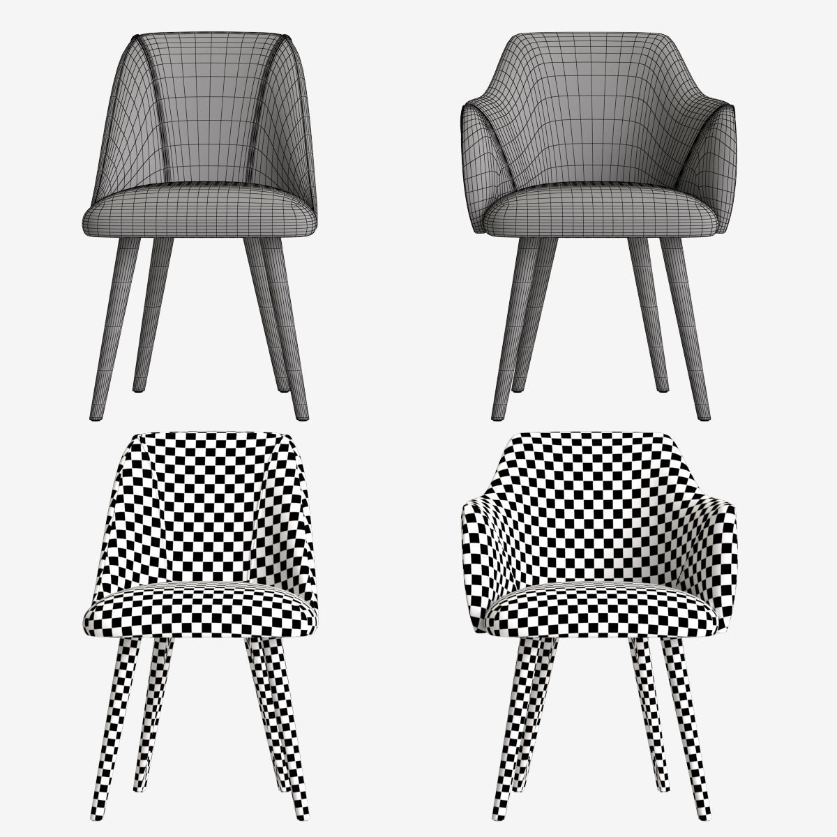 Chair Made Lule 3D model CGTrader