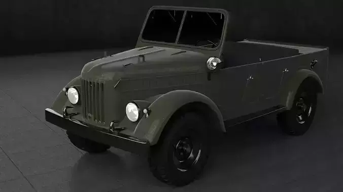 1970 GAZ-69a 3D model