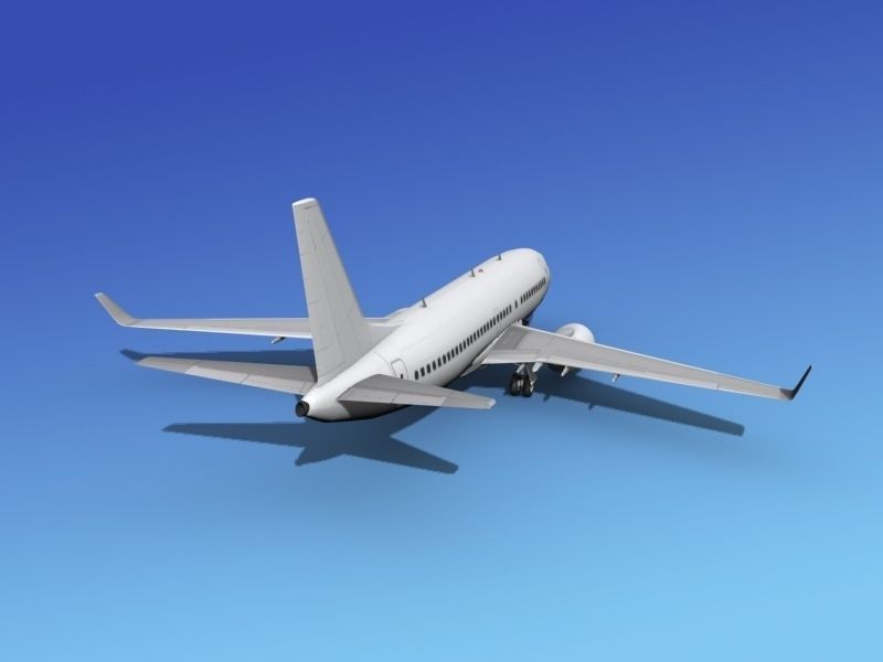 Boeing 737-700ER Unmarked 3 3D model_6