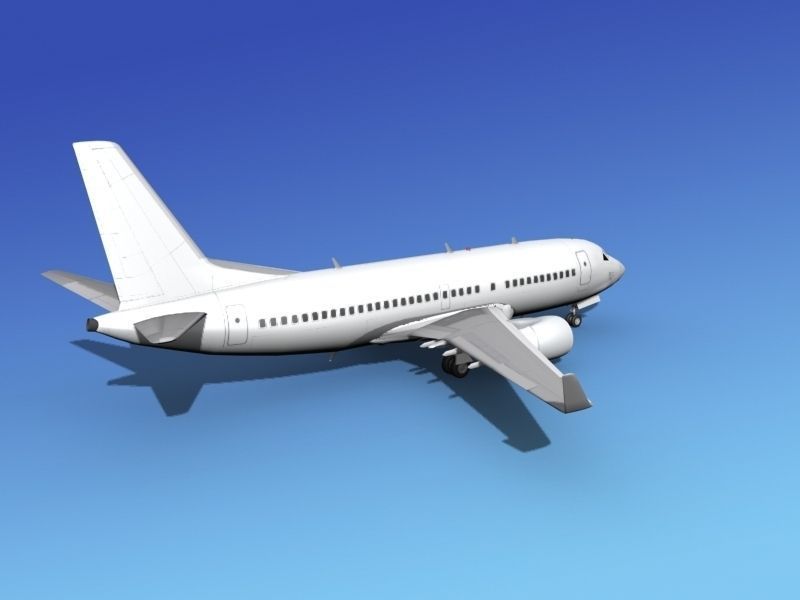Boeing 737-700ER Unmarked 3 3D model_4