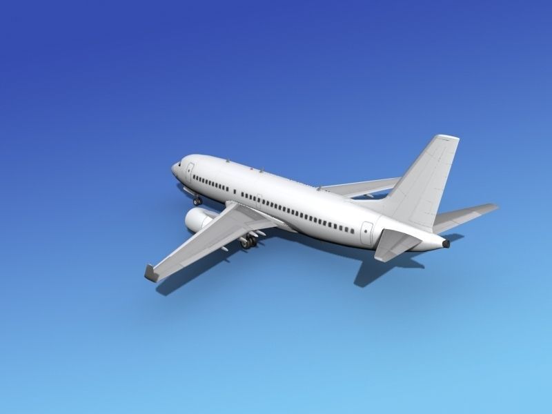 Boeing 737-700ER Unmarked 3 3D model_8