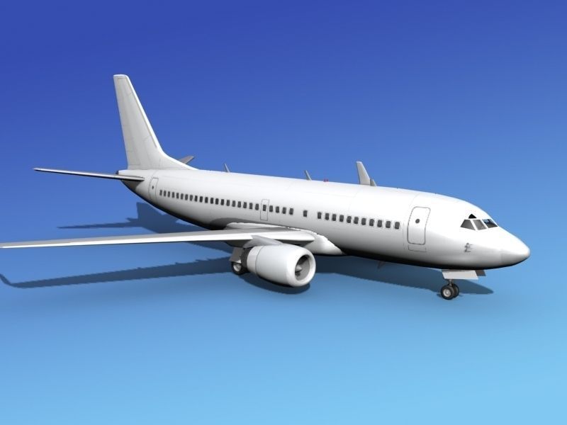 Boeing 737-700ER Unmarked 3 3D model_3