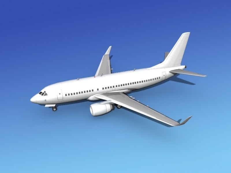 Boeing 737-700ER Unmarked 3 3D model_10
