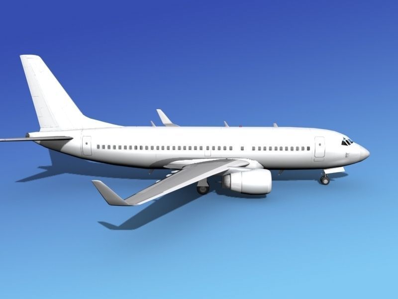 Boeing 737-700ER Unmarked 3 3D model_2