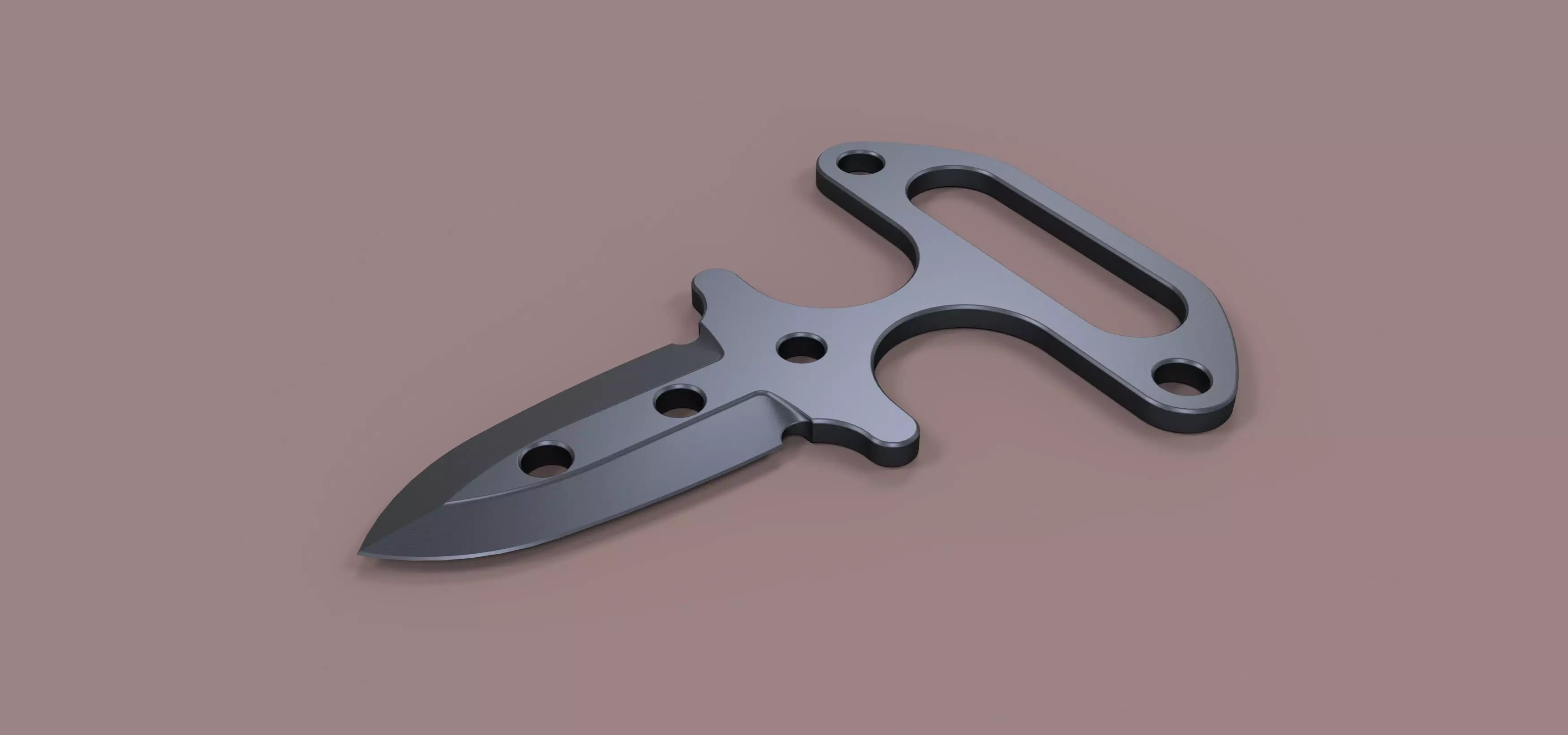 Push dagger 3D model_0