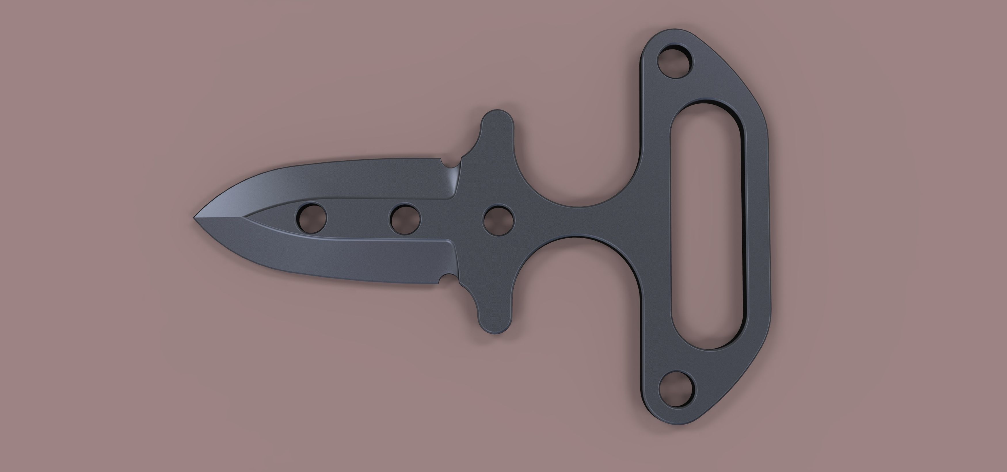 Push dagger 3D model_9