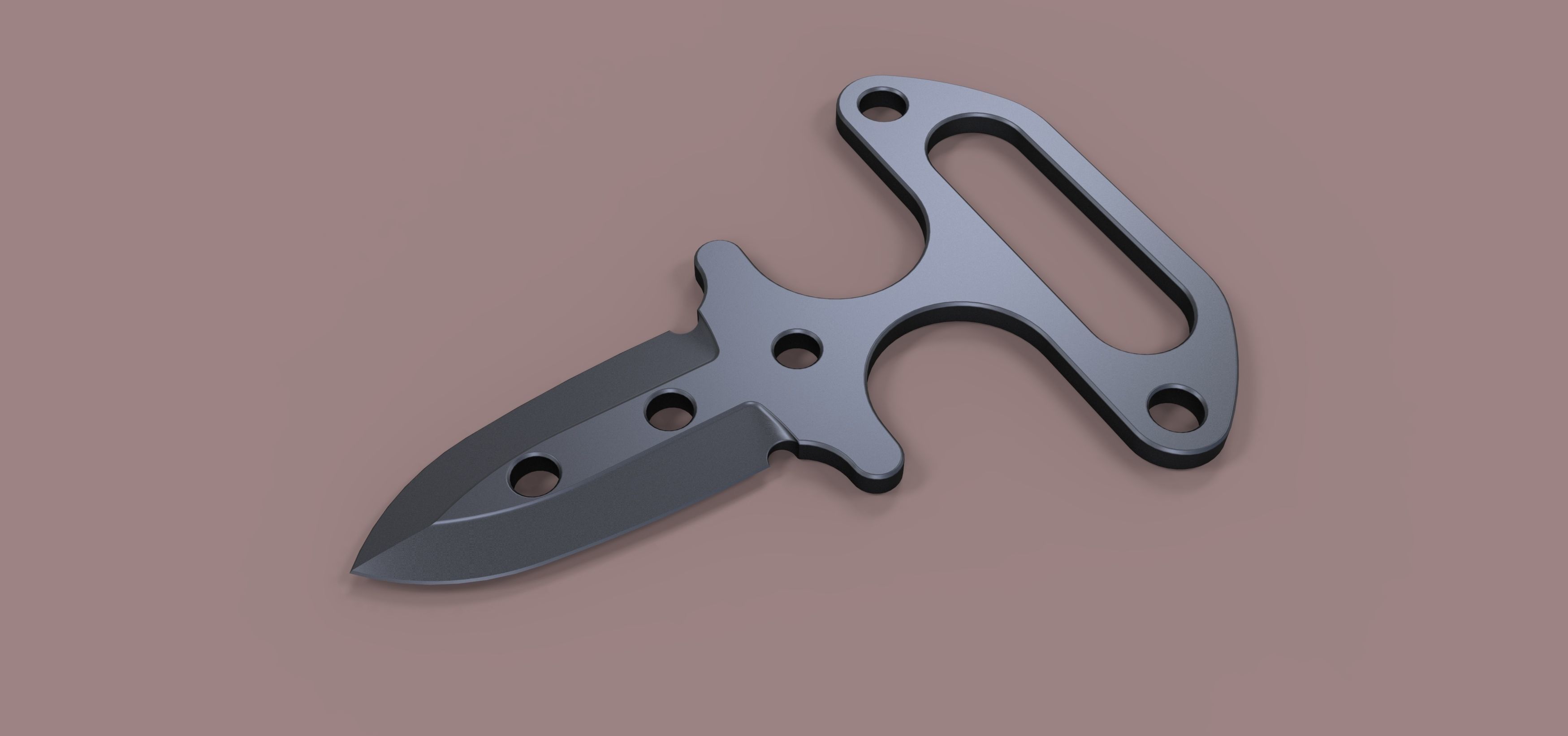 Push dagger 3D model_1