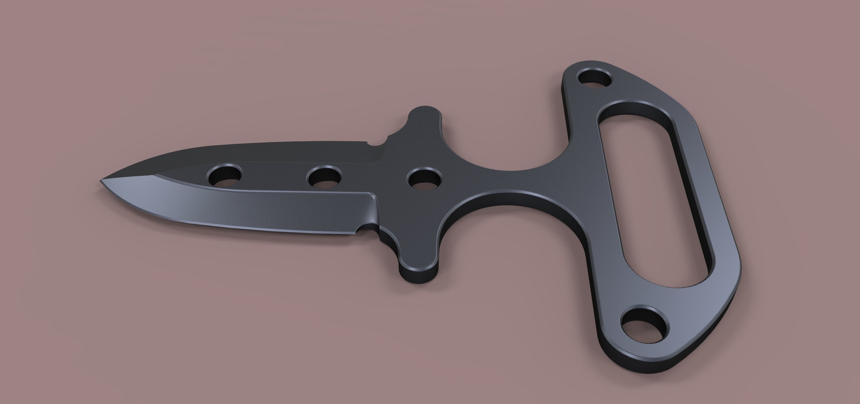 Push dagger 3D model_8