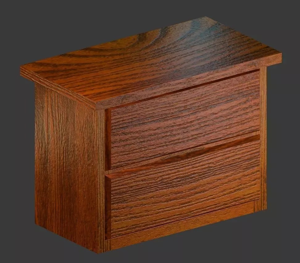 Small Dresser Free low-poly 3D model