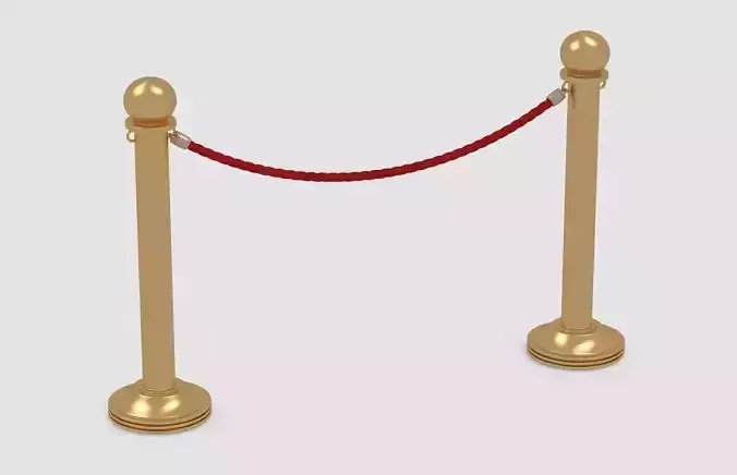 Golden rope barrier