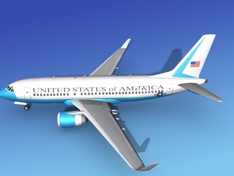 Boeing 737-700ER US Government 3D model_9