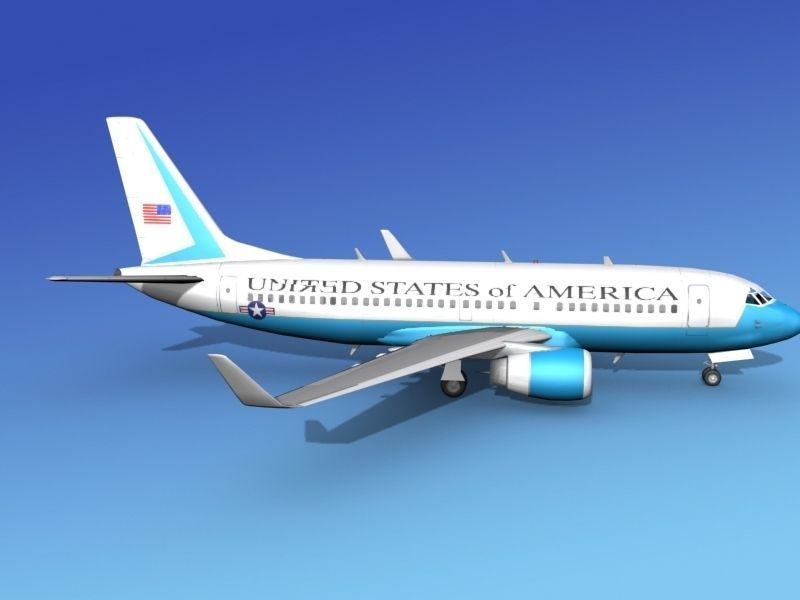 Boeing 737-700ER US Government 3D model_4