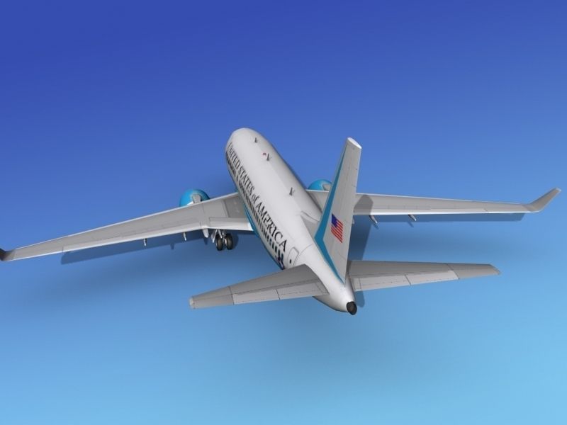 Boeing 737-700ER US Government 3D model_7
