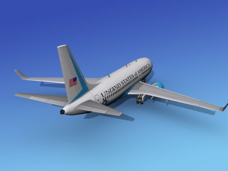 Boeing 737-700ER US Government 3D model_6
