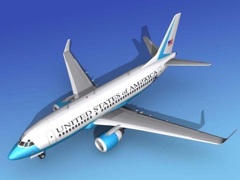 Boeing 737-700ER US Government 3D model_10