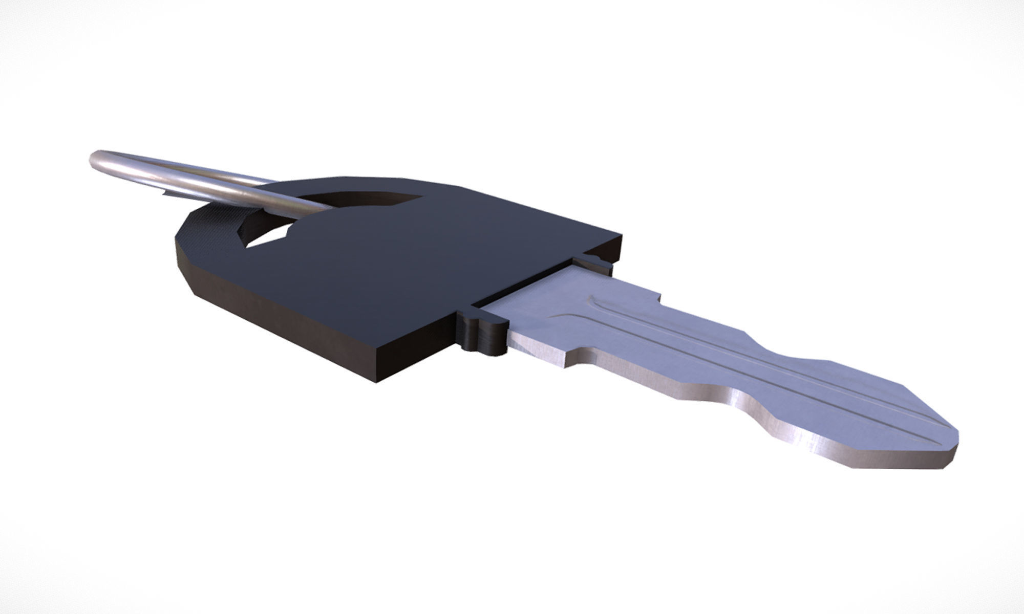 Key chain Free low-poly 3D model_2