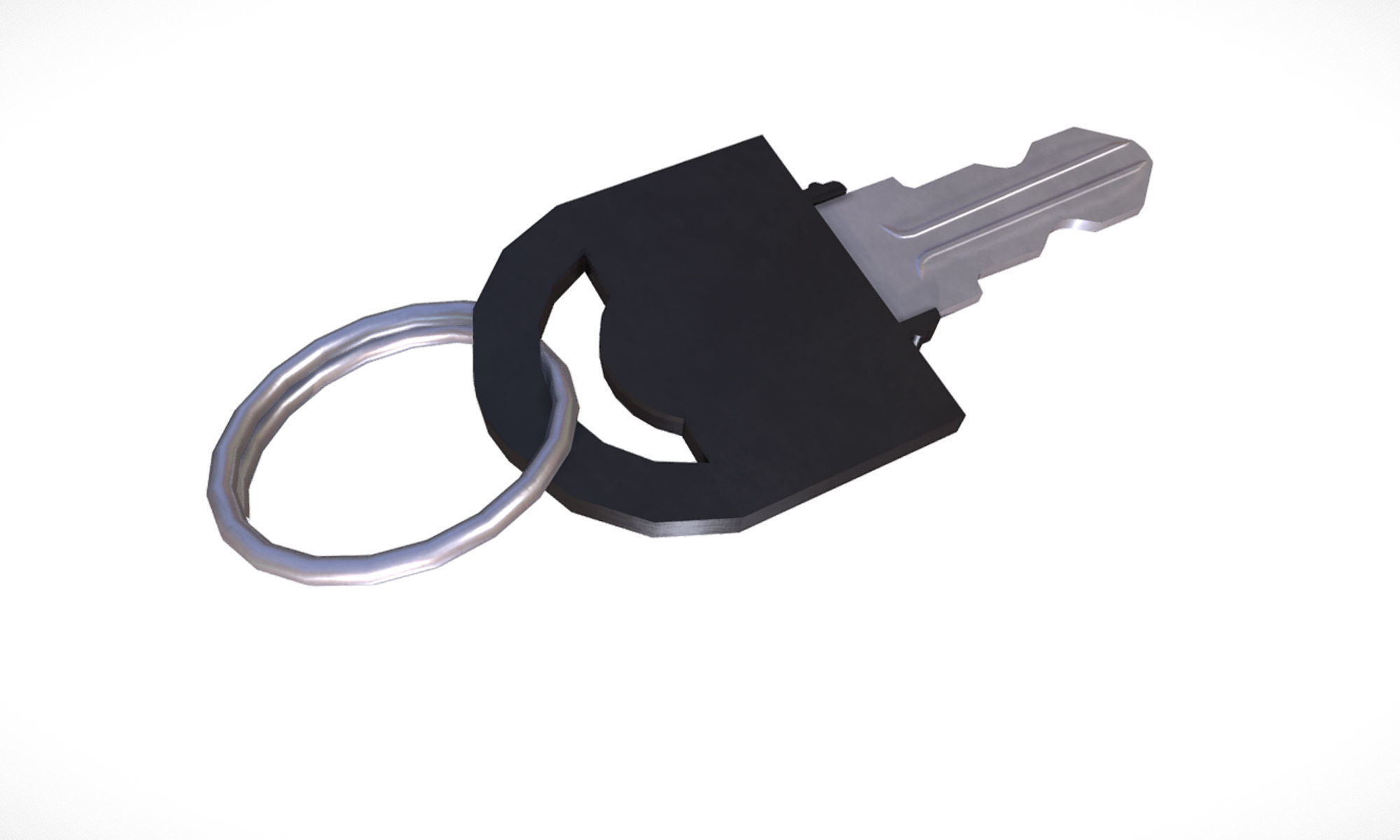 Key chain Free low-poly 3D model_4