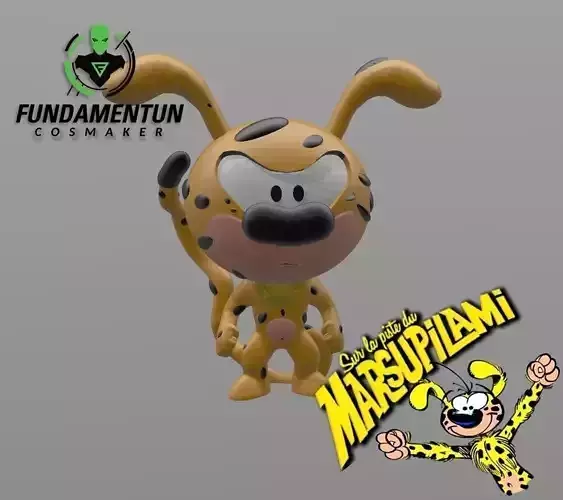 Marsupilami baby 3D print model