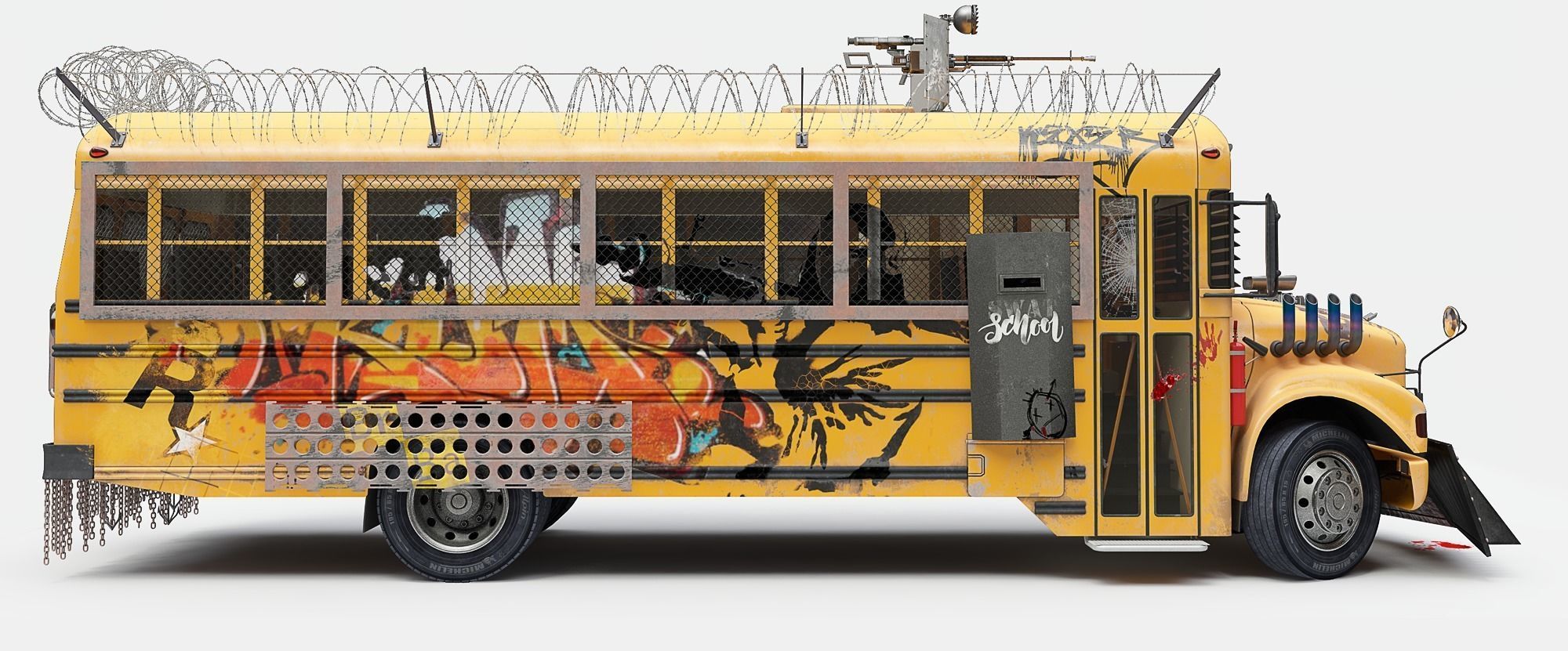 School Bus 3D model_2