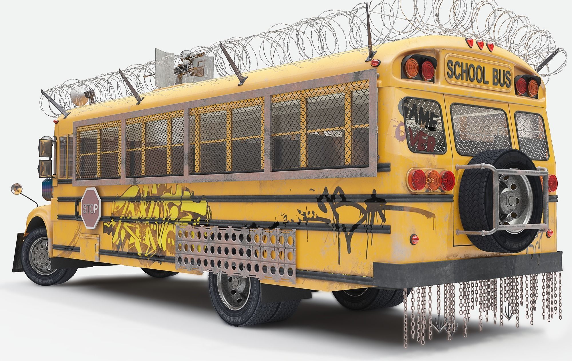 School Bus 3D model_4
