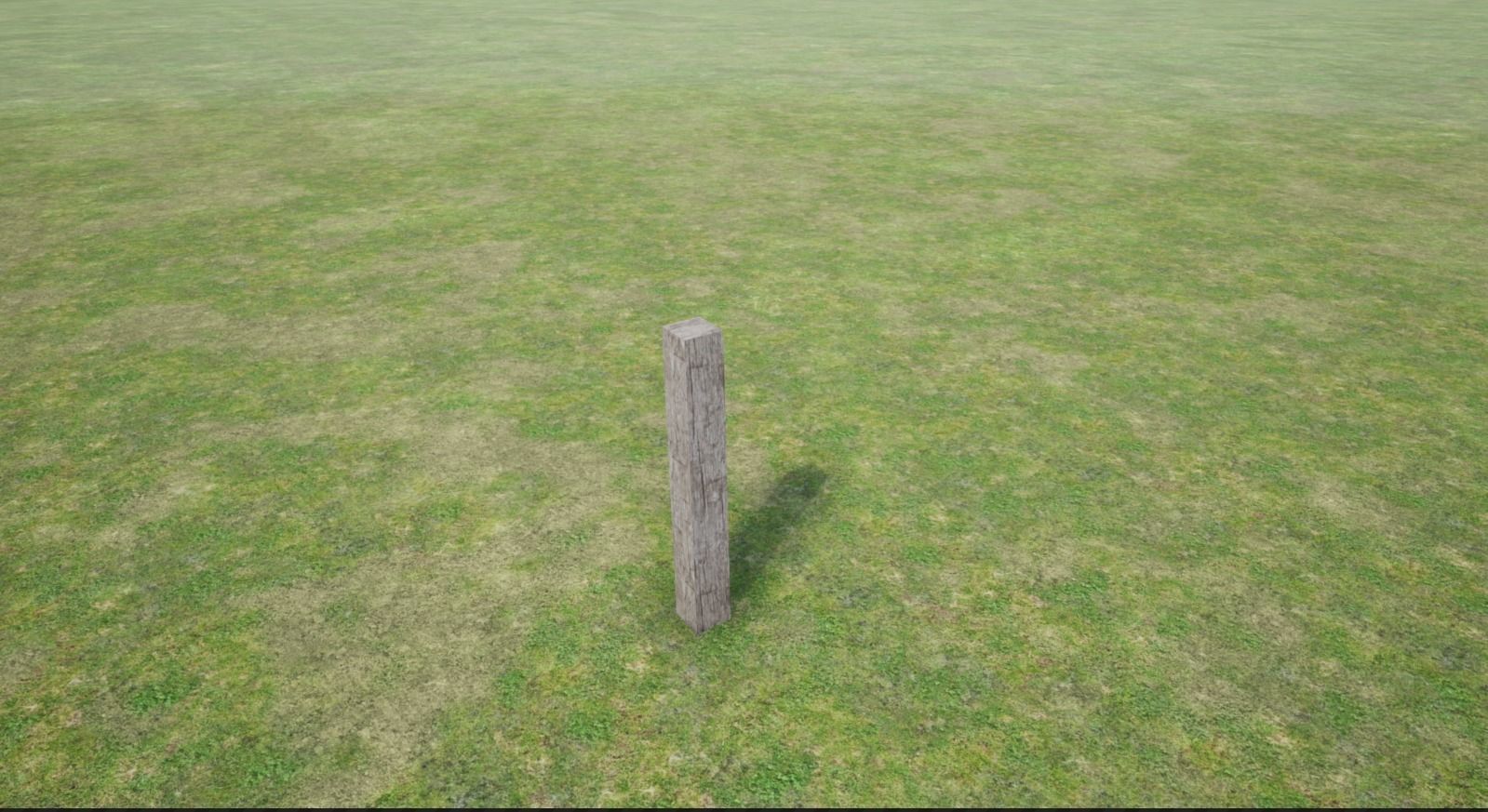 Modular Wooden Fence Low-poly 3D model_9