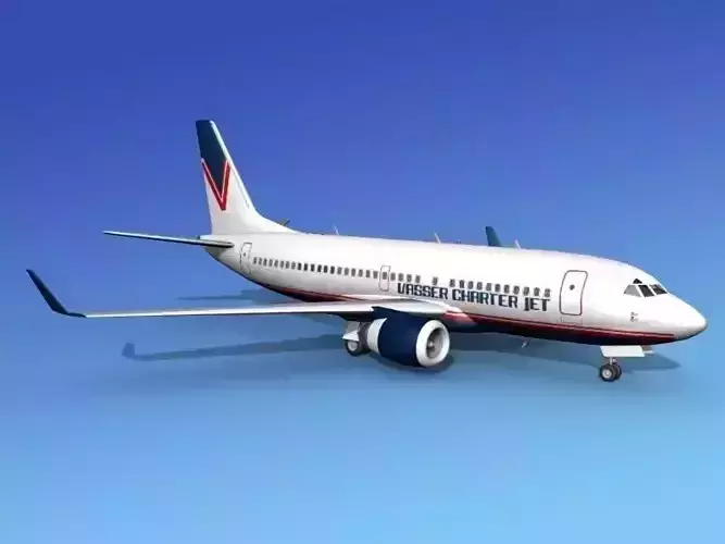 Boeing 737-700ER Vasser Charter Jet 3D model