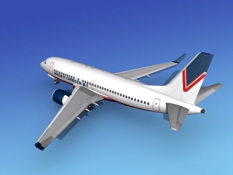 Boeing 737-700ER Vasser Charter Jet 3D model_8